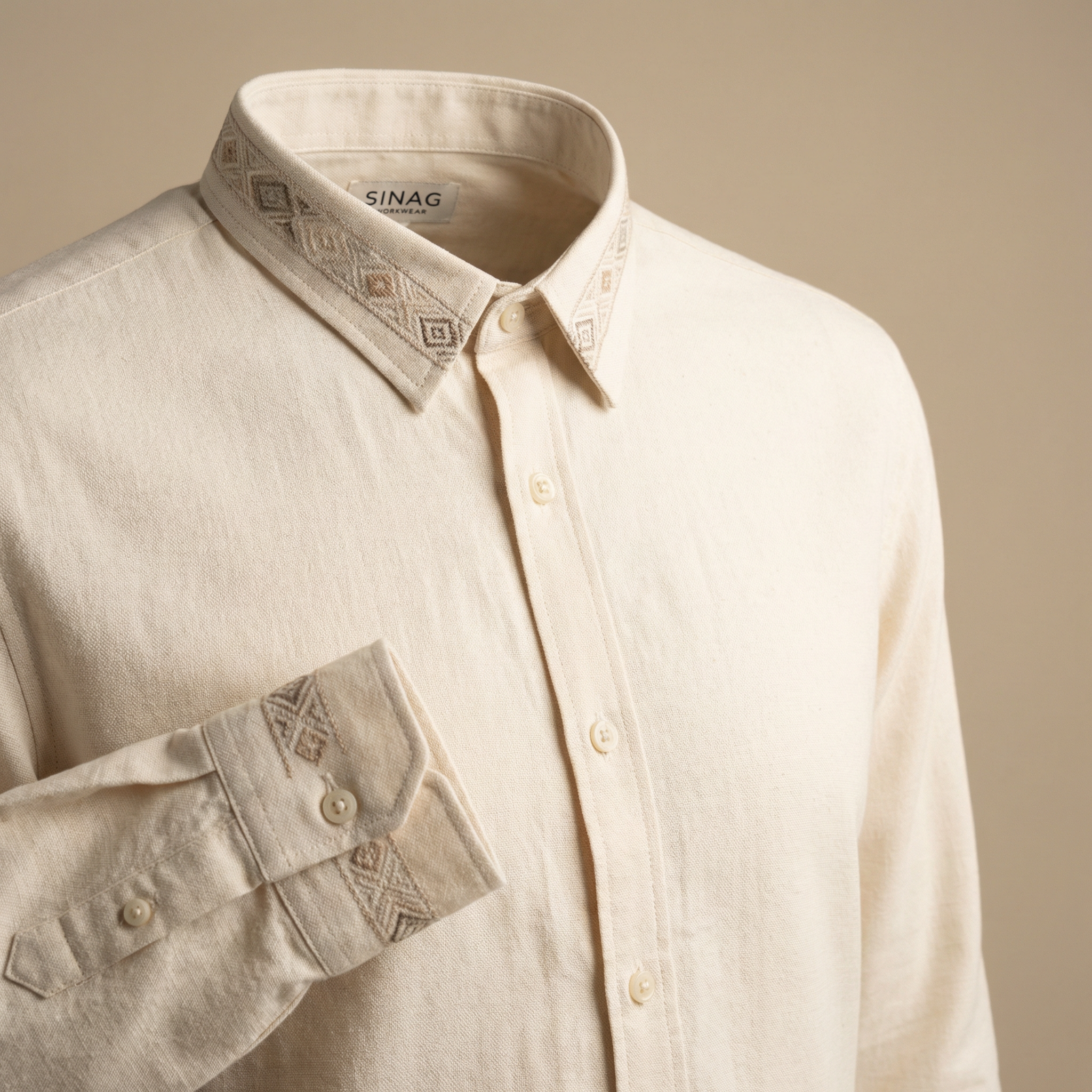 Cultural Button-Down Workwear